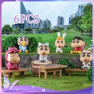 Figure Crayon Shin Blindbox Shinchan Figure Shinchan Crayon Shinchan Cosplay Animal Figure Set 6