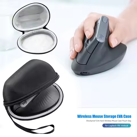 Mouse Case Storage Bag Hard Carrying Case Pouch Cover For Logitech MX Vertical Accessories EVA Trave