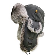 Fur Winter Trapper Hat,100% Rabbit Fur Aviator Ski Trapper Trooper Pilot Hat,Snow Eskimo Hat