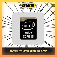 Original Intel I5 4TH GEN BLACK Logo Sticker for Laptop/Desktop