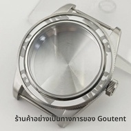 Goutent 39mm เคสนาฬิกาเงินโดมแซฟไฟร์คริสตัลพอดีกับ NH34 NH35 NH36 Eta 2824เคลื่อนไหวอัตโนมัติ PT5000