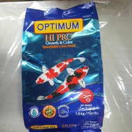 อาหารปลาคราฟ  OPTIMUM HI PRO สูตรเร่งสีเร่งโต