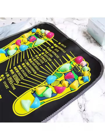 1PC Autumn and Winter Acupressure Plate Foot Massager Imitation Pebble Foot Massage Pad Foot Massage