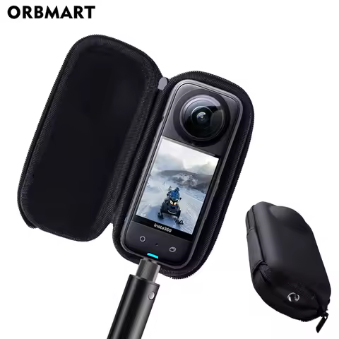 Mini Storage Case for Insta360 X3 Screen Protector Sport Camera Portable Protective Case PU Bag for 