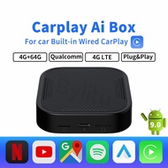 CarPlay Android Mini Ai Box Android9 Qualcomm8-core 4G+64G Plug and Play Wired To Wireless For Audi Benz Kia Volvo VW Fo
