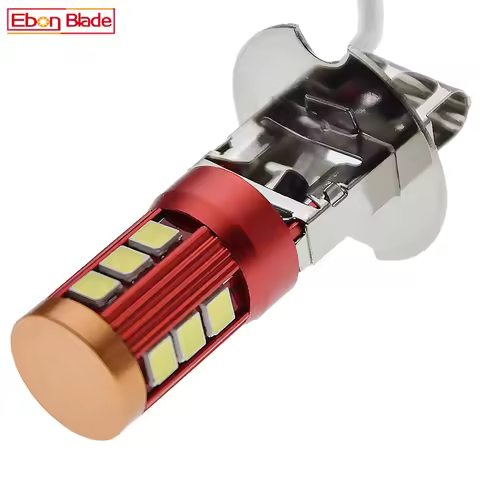 1Pcs Super Bright LED Car Lights H3 Fog Drving DRL Auto Bulb 3030 12SMD Flashlight Torches Searchlig