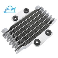 Motorcycle Engine Oil Cooler Cooling Radiator 85Ml Universal Silver Aluminum for 100Cc-250Cc Motorcycle Dirt Bike Atv