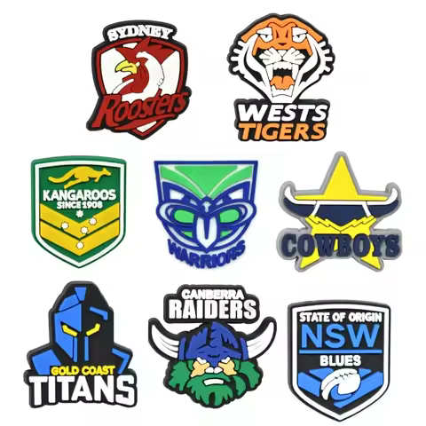 8PCS Sports Shoe Charms Sports Team Shoe Charms for Clogs Shoe Charms Decoration Gifts for Sport Fav