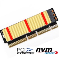 M.2(NGFF)NVMe SSD TO PCIE 3.0 Adapter with Heatsink for 1U/2U Server and Low Profile PC
