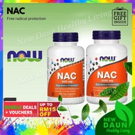 [OriUSA][ReadyMY] Now Foods, NAC, 600 mg | 1000 mg Veg Capsules Vegan / Tablet