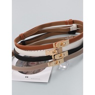 belt woman belt woman for dress women belt Cowhide Lock Adjustable Women's Suit Fashion Thin Belt