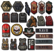 Custom patches 3D PVC Tactical Vest Embroidery 511 Velcro Badge Military Fan Armband Waterproof