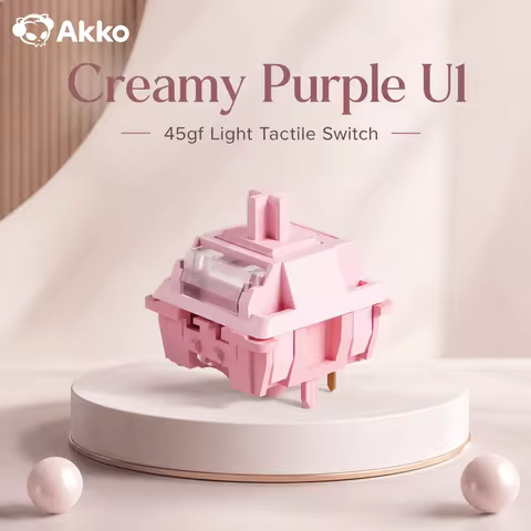 Akko Tactile Mechanical Keyboard Switch U1 Series Creamy Purple
