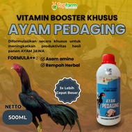 Vitamin Booster Ayam Pedaging / Vitamin Ayam Cepat Besar / Vitamin Pakan Ayam Jawa Cepat Besar / Vit