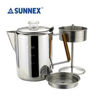 SUNNEX - 6杯份不銹鋼美式咖啡煮壺 滴煮式咖啡壺