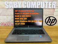 Notebook โน๊ตบุ๊คมือสอง HP i7/RAM 8GB/SSD 256GB/การ์ดจอแยก1 GB/มีกล้อง(สั่งเกมส์ได้)(GTAV/PB/HON/ROV/FreeFire/PES/CS/Sim4)ทดสอบแล้วเล่นได้