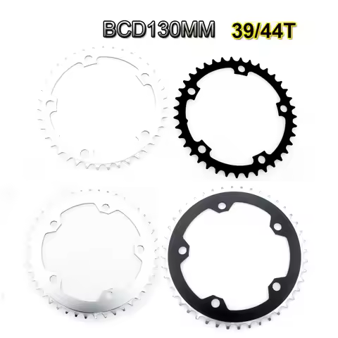 39T 44T 130 BCD Chainring Road Bicycle Fixed Gear Bike Folding Bike Chain Wheel Single Bicycle Chain