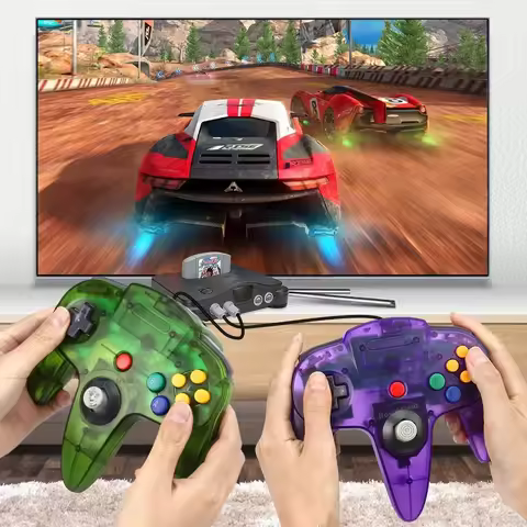 Gamepad For N64 Console Wired Controller for N64 Classic Joystick for Retro Gaming Console Controlle