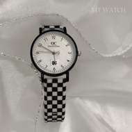 【🇲🇾Ready Stock】Women Fashion Watch Y2K Checkerboard Jam Perempuan Ladies Fashion Business Silicone
