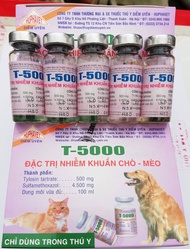 Thú y 10 lọ T5000/T 5000 dùng cho chó mèo (10ml/lọ)