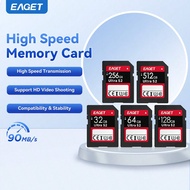SD Card Memory Card High Speed 512GB 256GB 128GB 64GB 32GB, Class 10 UHS-I, 90MB/S, Supports HD Vide