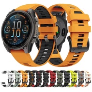 Suitable for Garmin Fenix8 Official Style Strap Fenix8 Generation 43/47/51mm Quick Release Silicone 