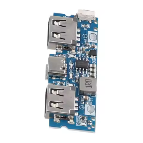Micro/Type-C 18650 Boost Battery Charger USB 5V 2.4A 18650 Charging Module Dual USB Mobile Power Ban