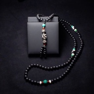 寶瓶天珠、財神天珠、水紋天珠、鳳凰松佛珠搭配108顆土沉念珠