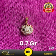 8K Gold Pendant - Gajah Saerah Gold Shop - 0.7 Grams 2364