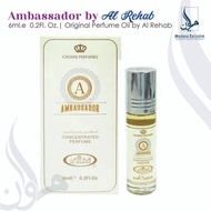 [Ready Stock] Ambassador by Al Rehab 6ml.e  0.2Fl. Oz.| Original Perfume Oil by Al Rehab Moulana