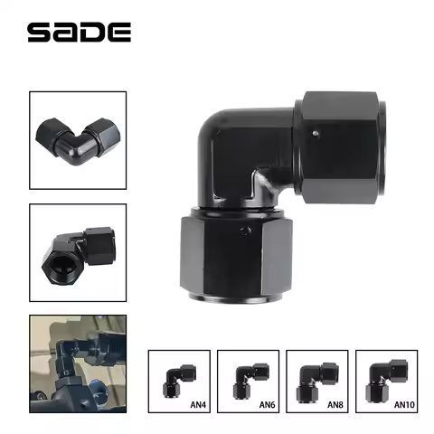 AN4 AN6 AN8 AN10 90 Degree Swivel Elbow Hose Fittings Female Thread To Hose End Pipe Adapters for Br
