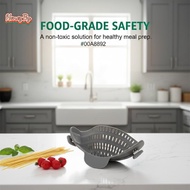 honeybird 1PC Adjustable Silicone Clip On Strainer For Pots Pot Strainer Kitchen Pot Strainer Handhe