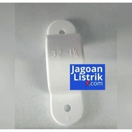 32mm White PVC Pipe Clamp 32mm Conduit Clamp 1 1/4 inch Boss
