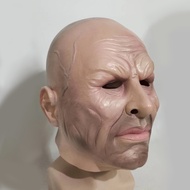 Hot Style Forcing 3D Mask Handsome Man Bald Old Man Latex Muscle Man Character Party Playing Headgea