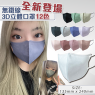 GOLDPRO MASK - 全新無鐵線成人3D立體口罩SL（獨立包裝）成人口罩 3D 醫療口罩 醫用口罩 EN14683 Type IIR ASTM Level 3 BFE PFE VFE