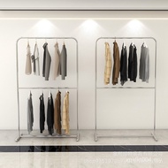 Display Stand Adjustable Clothes Hanging Women's Clothing Store Double-Layer Floor-standing Rack She