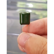 Mylar Capacitor 2G473K Value 0.047 uf/400v. Green Size 1 x 0.7 cm