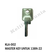 CUCI GUDANG Anak Kunci Laci Master Key Kunci Lemari 138-22mm Merek Sis