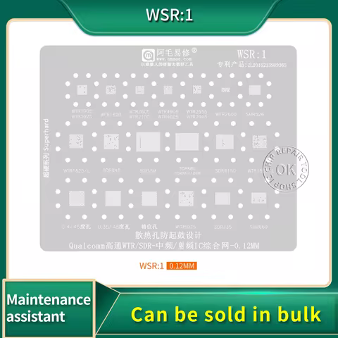 BGA Stencil Reballing For WTR5975 WTR4905 WTR2965 3925 WTR2955 WTR1605 WTR1625 SDR735 SDR660 SDR8150