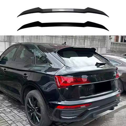 Rear Trunk Lid Spoiler Wings for Audi Q5 FY Sportback Coupe 2021- 2025 Rear Roof Lip Modification Ex