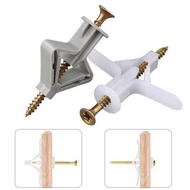 **包郵** [30個裝] 蝴蝶款 石膏板膨脹螺絲 螺栓膨脹管 窗簾空心牆塑料膨脹螺絲