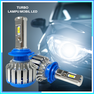 COD TURBO Lampu Mobil Headlight LED H4 SMD 2PCS / lampu mobil depan super terang anti kabut 12 volt