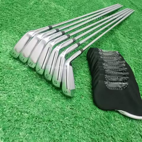 left hand 2025New Men's 790 Golf Clubs silvery P790 Golf Irons fifth generation 7pcs 4-9P R/S/SR Fle