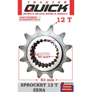 MATA Gear sprocket 12 t tractor zena, gear sprocket 12 eyes tractor zena, gear rth tractor zena, spa