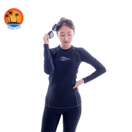 ชุดว่ายน้ำผู้หญิง ชุดว่ายน้ำแบบ 2 ชิ้น เสื้อแขนยาวกางเกงขายาว กันUVได้ รุ่น31617