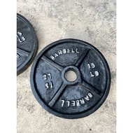 Dumbbell plate weight plate iron plate 15 kg olympic diameter 5 cm weight plate shield
