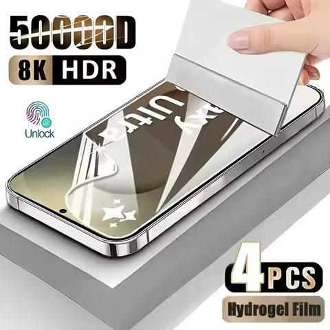 4Pcs HD Hydrogel Film Full Cover For Samsung Galaxy S25 S24 Ultra S24 Plus Screen Protector S24Ultra