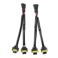 2 Pcs H11 H8 H9 Male to Female 2 Way Headlight Splitter Extension Wiring Harness for Truck Pickup LE