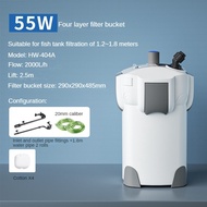 Silent Fish Tank Filter Bucket Low Water Level External Filter Barrel Aquarium Water Purification Fi