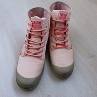 Palladium 粉色 雨傘布 防水 高統 軍靴 女款（9成新）